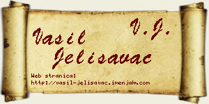 Vasil Jelisavac vizit kartica